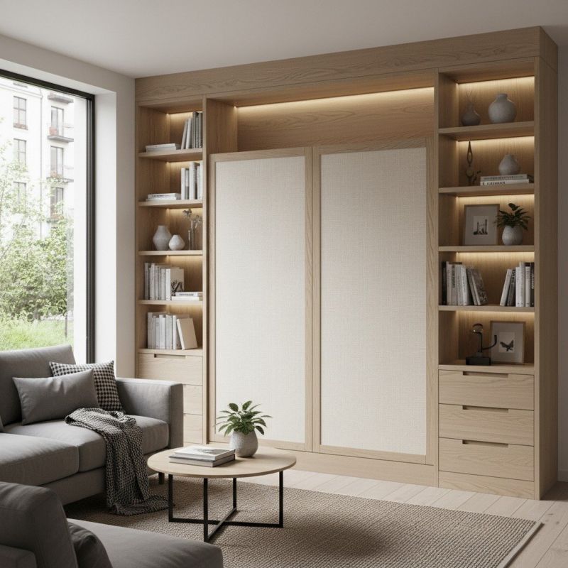 Custom Bookshelves Installation in Durham, NC